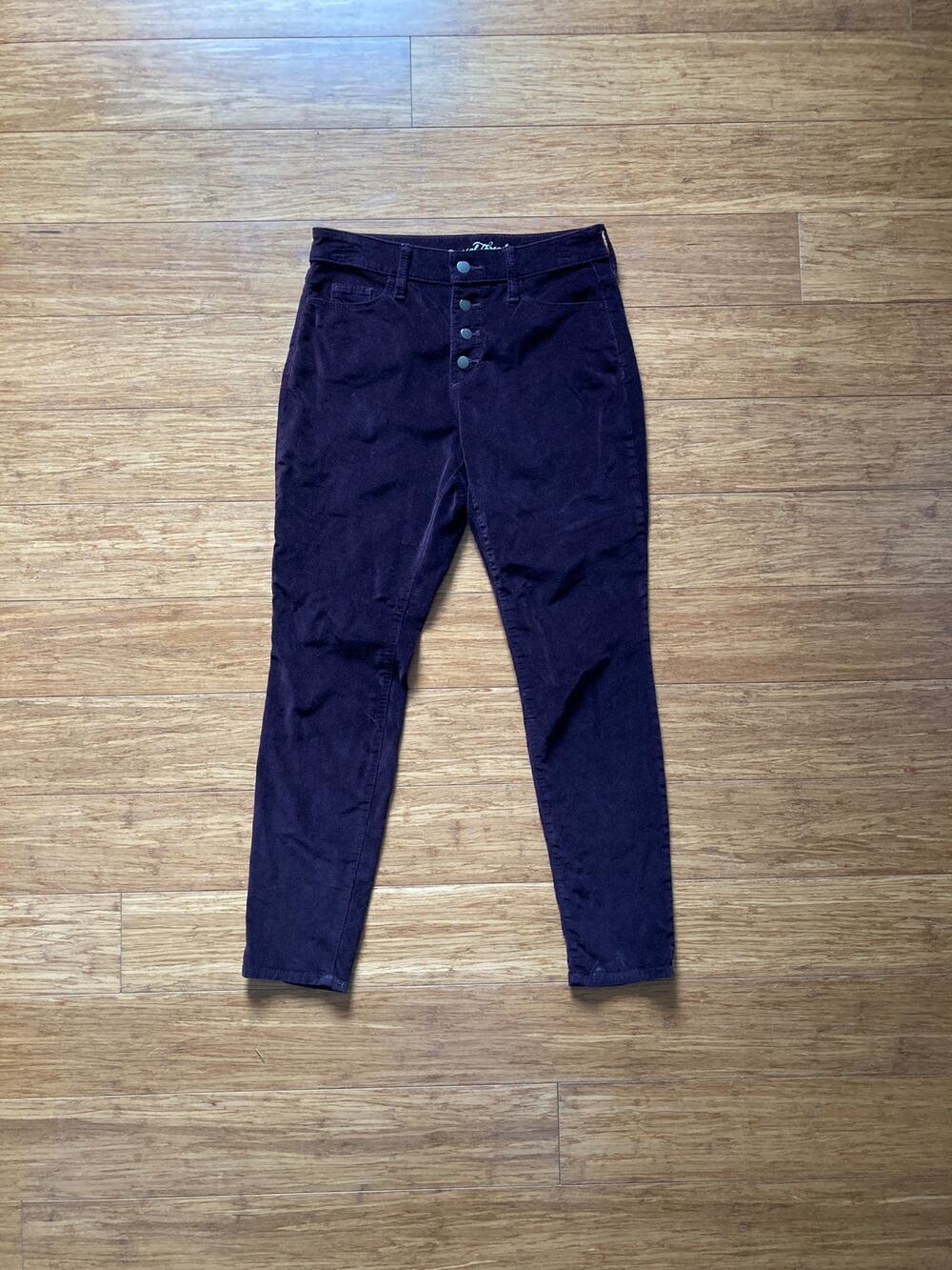 Universal Threads Purple Corduroy Skinny Pants, Size 4
